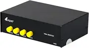 4 Port VGA Video Selector Switch 4 Computer Share 1 Monitor 1080P High Resolution 4 in 1 Out VGA Switcher