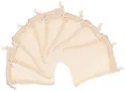 Baluue Bath Soap Pouches Set 8pcs Drawstring Design Portable Fleece Soap Holder Random Color