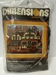 Dimensions Needlepoint Kit VILLAGE SHOPPING #2172 Charles Wysocki FREE SHIPPING