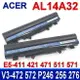 ACER 原廠電池 AL14A32 6芯 EX2510G E14 E15 E5-411 E5-471 E5-511 E5-571 E5-572 V3-472 V5-572 P246 P256 P276 e5-531 e5-531g e5-571 e5-571g e5-411 e5-471g e5-511 e5-511g e5-521g