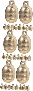 VICASKY 3sets Crafted Metal Pet Collar Bells Wear-resistant Dog and Cat Collars 10pcs*3