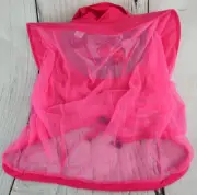Outdoor Antimosquitos Boonie Hat Head Net Protection Fishing Sun Safari Pink