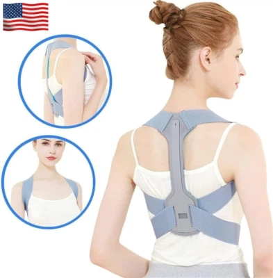Back Brace Posture Corrector Women Men Shoulder Straightener Adjustable Support