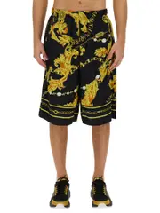 [Versace Jeans Couture] Versace Jeans Couture-"Chain Couture" Bermuda Shorts-Uomo 48