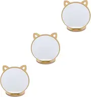 Baluue 3pcs Wooden Vanity for Bedroom Makeup Mirror Portable Desk Make up Mirrors Makeup Vanity Mirror for Desk Compact Mirror Cute Makeup Mirrors Desk for