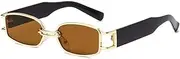 [HCHES] Fashion Small Rectangle Women Sunglasses Designer Vintage Square Punk Sun Glasses Men Shades UV400 Clear Eyewear