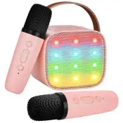 Kids Karaoke Machine Kids Toys Birthday Gift for Girls Mini Portable Bluetoot...