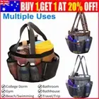 Portable Mesh Shower Caddy Organizer Storage Basket Travel Tote Bath Gym Bag AU