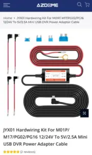 AZDONE JYX01 Hardwiring Kit For M01P/ M17/PG02/PG16
