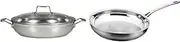 22013 Impact 32cm Chef Pan Stainless Steel and Scanpan SP71002000 Impact Fry Pan, 20cm Diameter, Silver