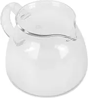 FELTECHELECTR Elegant Glass Coffee Coffee Sharing Pot Hand Drip Pitcher Tea Server Small Milk Pitcher for Sharing