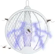 Fly Swatter Electric, Household Folding Electric Fly Swatter, Safe Portable Repeller Products, Outdoor Supplies for Indoors, Camping, Fishing, Hiking