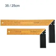 New Square Ruler Angle 90 Degree Measure Tool Carpenter Craft Engineer For