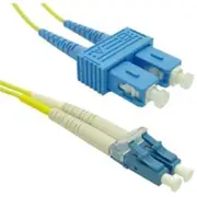 Dynamix FSM-LCSC-1 OS1 LC to SC Fibre Lead - 1m - Yellow 9 Micron - Duplex - Singlemode - G657A1 Bend Insensitive - LSZH Jacket [FSM-LCSC-1]