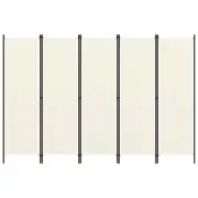 5 Panel Room Divider Folding Privacy Screen Separator Stand Home Decor Partition