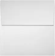 LUXPaper Square Invitation Envelopes | Peel & Press | 4" x 4" | Bright White | 70lb. Text | 50 Qty