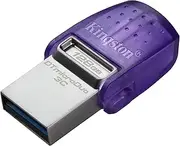 Kingston DataTraveler 128 GB USB 3.2 MicroDuo 3C Flash Drive