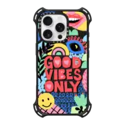 iPhone 16 Pro Bounce Case MagSafe Compatible Positivity Mindset Quote - Good Vibes Only - Positive Energy