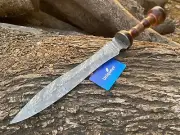 Custom handmade Damascus Steel Sword Knife 25”