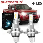 2 Piece H4 LED Headlamp High/Low Beam 6000k 80w for Holden Rodeo RA 03-08 (for: Daihatsu)