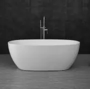 1500*800*575mm Vinny Egg Shape 1500 NF and Gloss White Freestanding Bathtub
