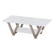 Familand Wood Coffee Table for Living Room in White