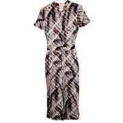 New Ted Baker Balay quartz mixed print short sleeved wide leg belted jumpsuit