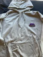 Delta Tau Delta Sand Hoodie w/Embroidered Letters sz Medium