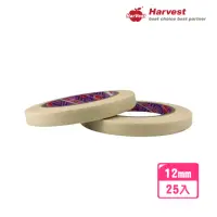 在飛比找momo購物網優惠-【HarVest】美紋膠帶 12mm*40M-25入(和紙膠