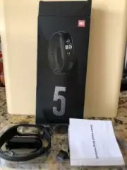 NIB M5 Bluetooth Wireless Connection Smart Wristband Bracelet Watch Black