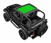SpiderWebShade Mesh Bikini Top-Green, for Jeep TJ; SWS-SHDKNI-01-TJ-GRN