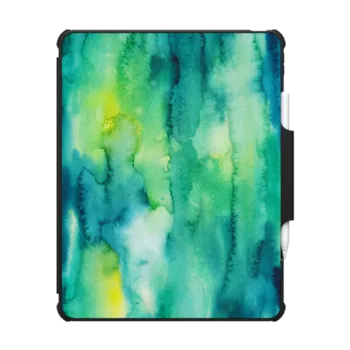 iPad Air 13-inch (M2/M3) Impact Folio Case Rain Forest Moss
