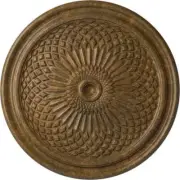 Ekena Millwork Ceiling Medallion 22" x 1-3/4" Trinity Urethane Rubbed Bronze