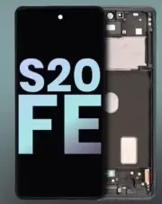 OEM Samsung Galaxy S20 FE 4G Display OLED Screen Cloud Navy Frame (Service Pack)