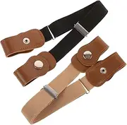 [Yardenfun] Metal Buckle Waist Belt for Pants Boys and Girls Girls Boys Elastic Stretch Adjustable Belt Dress Belts