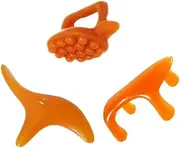 KOCKSHION 3Pcs Resin Body Massager Scraping Tools Dog Turtle and Bird Shapes for Muscle Relief Smooth Edges Durable Design Portable Massage Boards