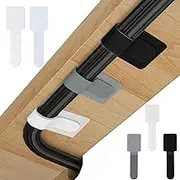 50-pack self-adhesive cable ties, reusable fastening and organizing data cables, cable management ties, suitable for headphones, mobile phones, and electronic devices under the table
