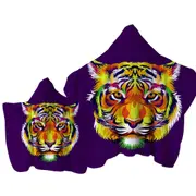 Tough Tiger Head Towel with Hood