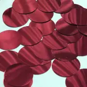 Round Sequin 40mm Red Wine Metallic Loose Couture Paillettes