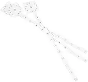 CLISPEED DIY Wall Clock Assembly Large Clock Accessories Graduated Ruler for Classroom Decor