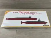 DRAGON U.S.S. Maryland & Chicago SSBN-738 SSN-721 Cyber-hobby 1:350 RARE!