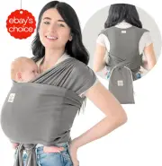 Baby Wrap Carrier D-Lite Adjustable Sling Newborn Toddler Graphite