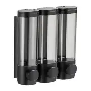 Wall Mounted Soap Dispenser Bathroom 3 Chambers, Clear Liquid Shower Soap Dis...
