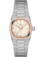 [Tissot] Prx 25mm Watch T1370102111100 in Rose Gold/Pearl