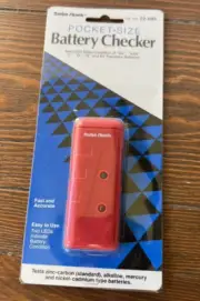 NEW Vintage Radio Shack Pocket Size Battery Checker 22-095 AA AAA C D N & 9V