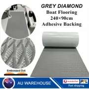 Grey Boat Flooring Mat EVA Foam Marine Nonskid SUP Yacht Decking Pad▶Diamond Dot