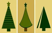 REUSABLE STENCIL 3 pc Set 9332 6"x12" CHRISTMAS TREE MYLAR SIGN STENCILS