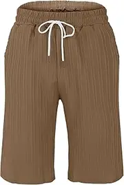 [Generic] 2XL Board Shorts for Men Casual All Solid Color Painting Cotton Linen Loose Plus Size Trouser Fashion Beach Pockets Short Compression Bathing Suit Men
