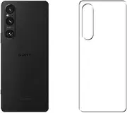Puccy 2 Pack Back Screen Protector Film, compatible with Sony Xperia 1 V Black Carbon TPU Guard Cover （ Not Tempered Glass/Not Front Screen Protectors ）