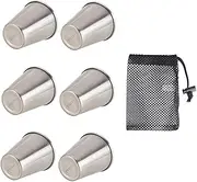 MUSISALY 1Set Stainless Steel Wine Outdoor Water Mugs for Picnics Camping and Barbecues Includes Practical Cups with Storage Bag for Beverages
